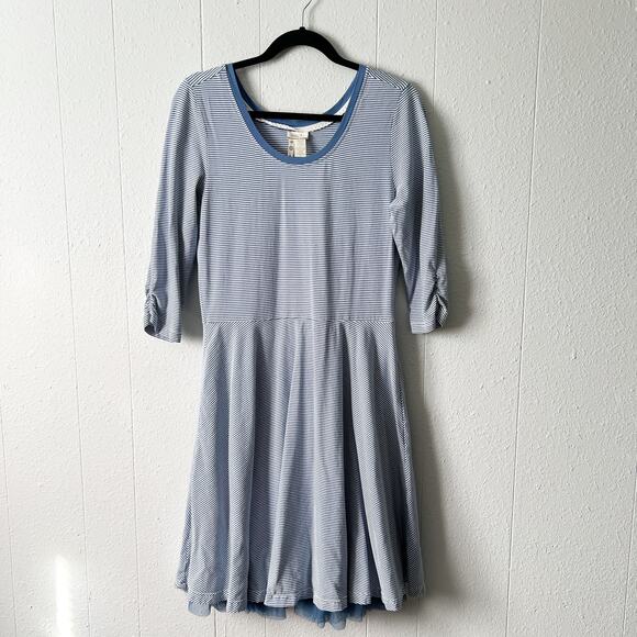 Matilda Jane Womens Dress Medium Cotton A Line Pullover Stretch Preppy Modest - Picture 1 of 12